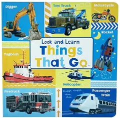 Coperta cărții Lift-The-Flap Learn about Trucks and Other Things That Go, Page Publications