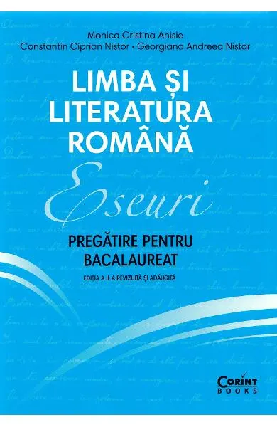 Coperta cărții Limba si literatura romana. Eseuri. Pregatire pentru bacalaureat