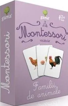 Coperta cărții Montessori. Vocabular - Familii de animale
