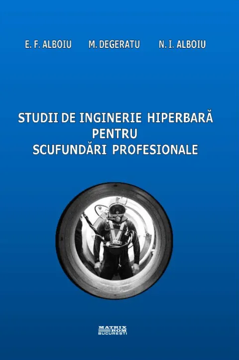 Coperta cărții Studii de inginerie hiperbară pentru scufundări profesionale