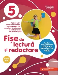 Coperta cărții Fise de lectura si redactare. Clasa a V-a