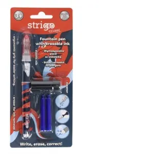 Coperta cărții Stilou Strigo cu cerneala albastra cu stergere prin frictiune (model dragon)