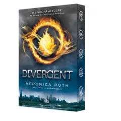 Coperta cărții Divergent. Primul volum al seriei Divergent