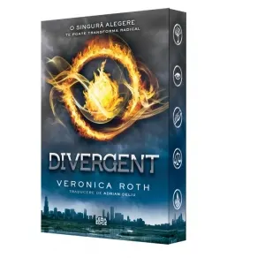 Coperta cărții Divergent. Primul volum al seriei Divergent