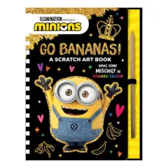 Coperta cărții Minions: Go Bananas! A Scratch Art Book