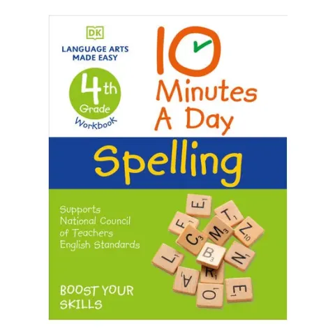 Coperta cărții 10 Minutes a Day Spelling, 4th Grade Helps develop strong English skills