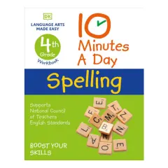 Coperta cărții 10 Minutes a Day Spelling, 4th Grade Helps develop strong English skills
