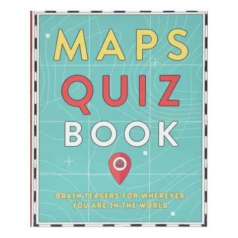 Coperta cărții Maps quiz book: brain teasers for wherever you are in the world