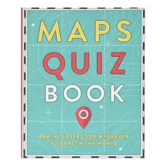 Coperta cărții Maps quiz book: brain teasers for wherever you are in the world