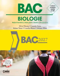 Coperta cărții Bacalaureat 2027 - Biologie. Noțiuni teoretice și teste pentru clasele a IX-a și a X-a