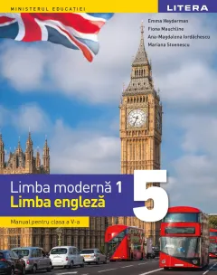 Coperta cărții Limba moderna 1. Limba engleza. Manual. Clasa a V-a
