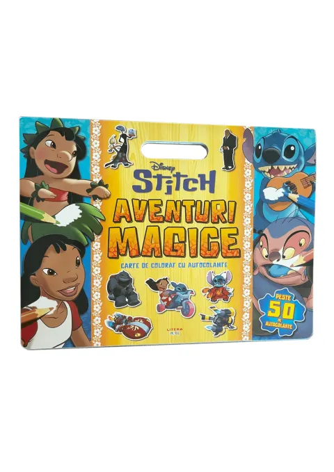 Coperta cărții Disney. Stitch. Aventuri magice. Carte de colorat cu autocolante