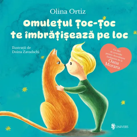Coperta cărții Omulețul Țoc-Țoc te îmbrățișează pe loc