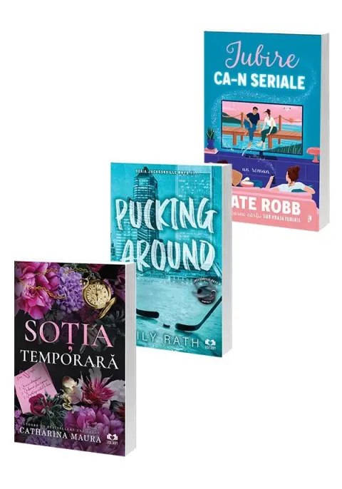Coperta cărții Pachet Sotia temporara + Pucking Around + Iubire ca-n seriale. Set 3 carti