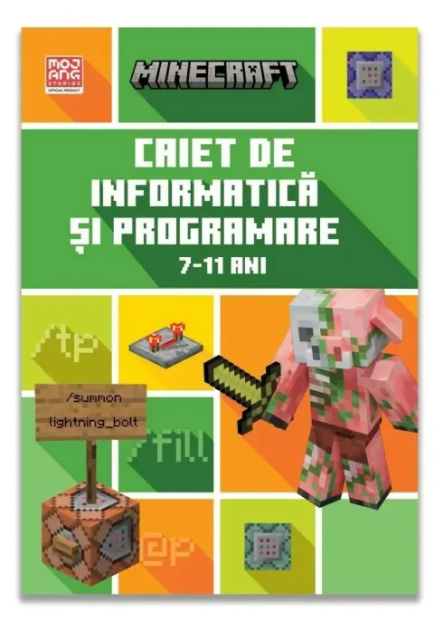 Coperta cărții Minecraft - Caiet de informatica si programare 7-11 ani