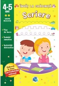 Coperta cărții Invat la gradinita Scriere pentru grupa mijlocie, 4-5 ani