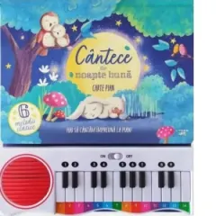 Coperta cărții Cantece de noapte buna. Carte pian