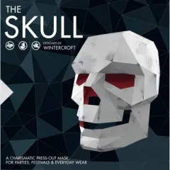 Coperta cărții The Skull - Designed by Wintercroft : A charismatic press-out mask for parties and everyday wear