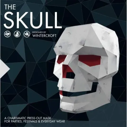 Coperta cărții The Skull - Designed by Wintercroft : A charismatic press-out mask for parties and everyday wear