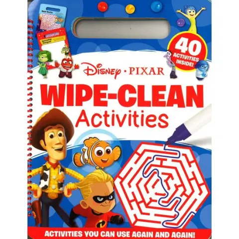 Coperta cărții Wipe Clean Disney: Disney Pixar