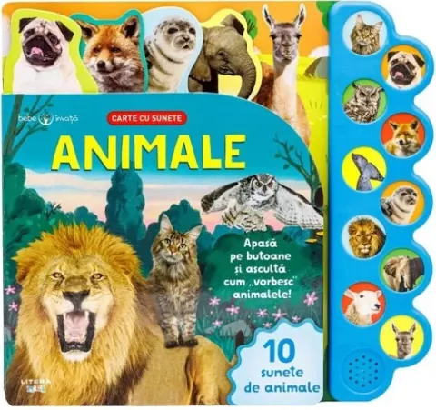 Coperta cărții Animale. Carte cu sunete