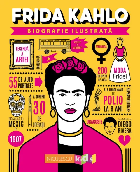 Coperta cărții Frida Kahlo. Biografie ilustrată
