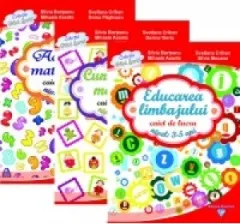 Coperta cărții Set gradinita 3-5 ani (Activitati matematice, Cunoasterea mediului, Educarea limbajului)