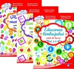 Coperta cărții Set gradinita 3-5 ani (Activitati matematice, Cunoasterea mediului, Educarea limbajului)