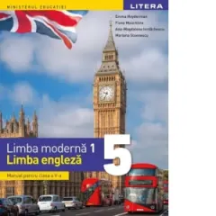 Coperta cărții Limba moderna 1. Limba engleza. Manual pentru clasa a V-a