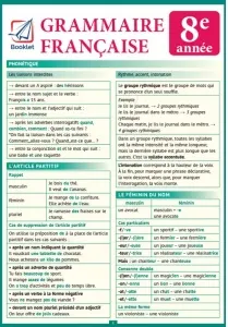 Coperta cărții Grammaire francaise, 8e annee