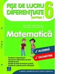 Coperta cărții Fise de lucru diferentiate. Matematica: algebra, geometrie. Clasa a VI-a. Partea I