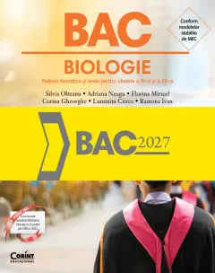 Coperta cărții Bacalaureat 2027 - Biologie. Noțiuni teoretice și teste pentru clasele a XI-a și a XII-a