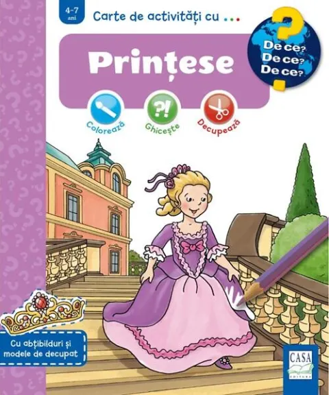Coperta cărții Carte de activități cu ... Prințese