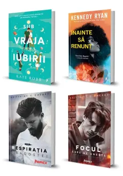 Coperta cărții Pachet Sub vraja iubirii + Inainte sa renunt + Focul care ne uneste + Respiratia dragostei. Set 4 carti