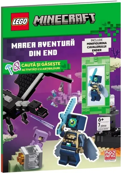 Coperta cărții LEGO MINECRAFT - Marea aventura din End. Activitati cu abtibilduri