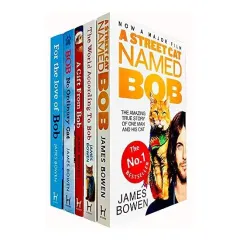 Coperta cărții James Bowen Collection 5 Books Set (Bob No Ordinary Cat, A Street Cat Named Bob, A Gift from Bob, The World According to Bob, For the Love of Bob)