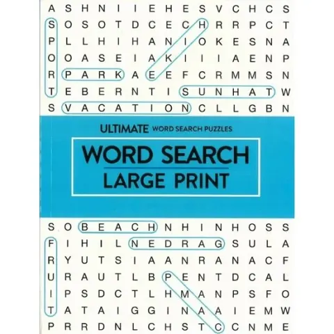 Coperta cărții Ultimate Large Print Wordsearch - Blue