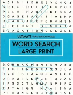 Coperta cărții Ultimate Large Print Wordsearch - Blue