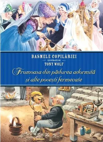 Coperta cărții Frumoasa din padurea adormita si alte povesti fermecate