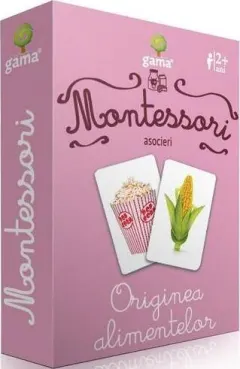 Coperta cărții Montessori. Asocieri - Originea alimentelor