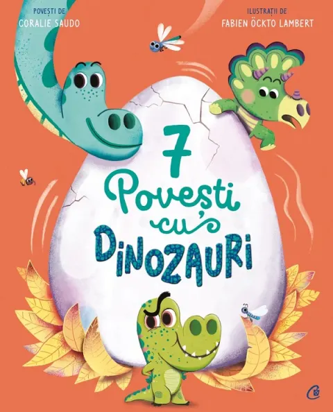 Coperta cărții 7 povesti cu dinozauri