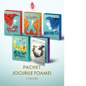 Coperta cărții Pachet Jocurile Foamei 5 volume (editie sprayed edges, 2026)