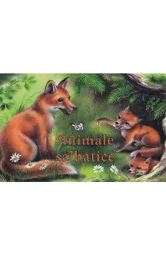 Coperta cărții animale salbatice - pliant