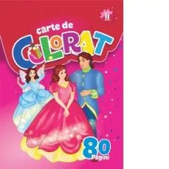 Coperta cărții Carte de colorat cu 80 de pagini. Volumul II (pentru fete)