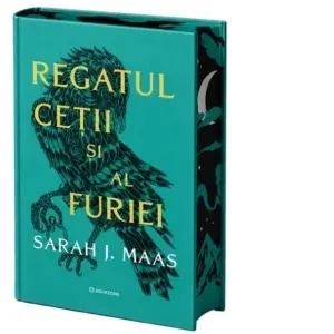 Coperta cărții Regatul cetii si al furiei. Al doilea volum al seriei Acotar (editie hardcover, sprayed edges)