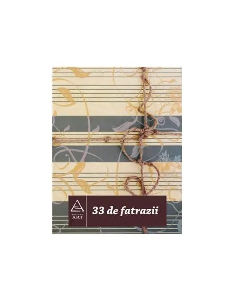 Coperta cărții 33 de fatrazii