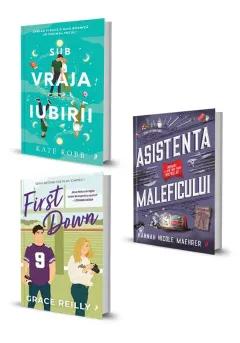 Coperta cărții Pachet Sub vraja iubirii + First Down + Asistenta Maleficului. Set 3 carti