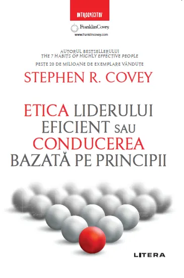 Coperta cărții Etica liderului eficient sau conducerea bazată pe principii