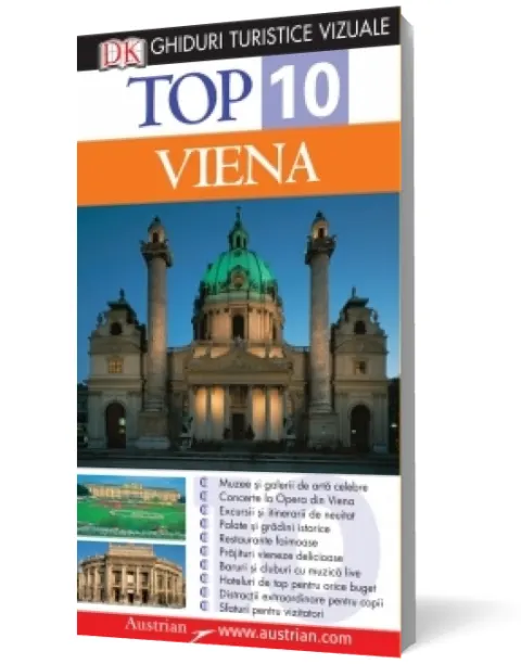 Coperta cărții Top 10. VIENA Ghid turistic vizual