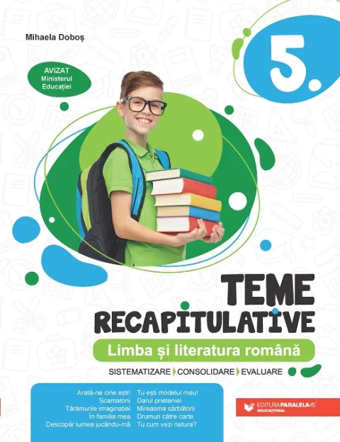 Coperta cărții Teme recapitulative. Limba și literatura română. Clasa a V-a